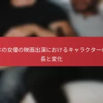 日本の女優の映画出演におけるキャラクターの成長と変化